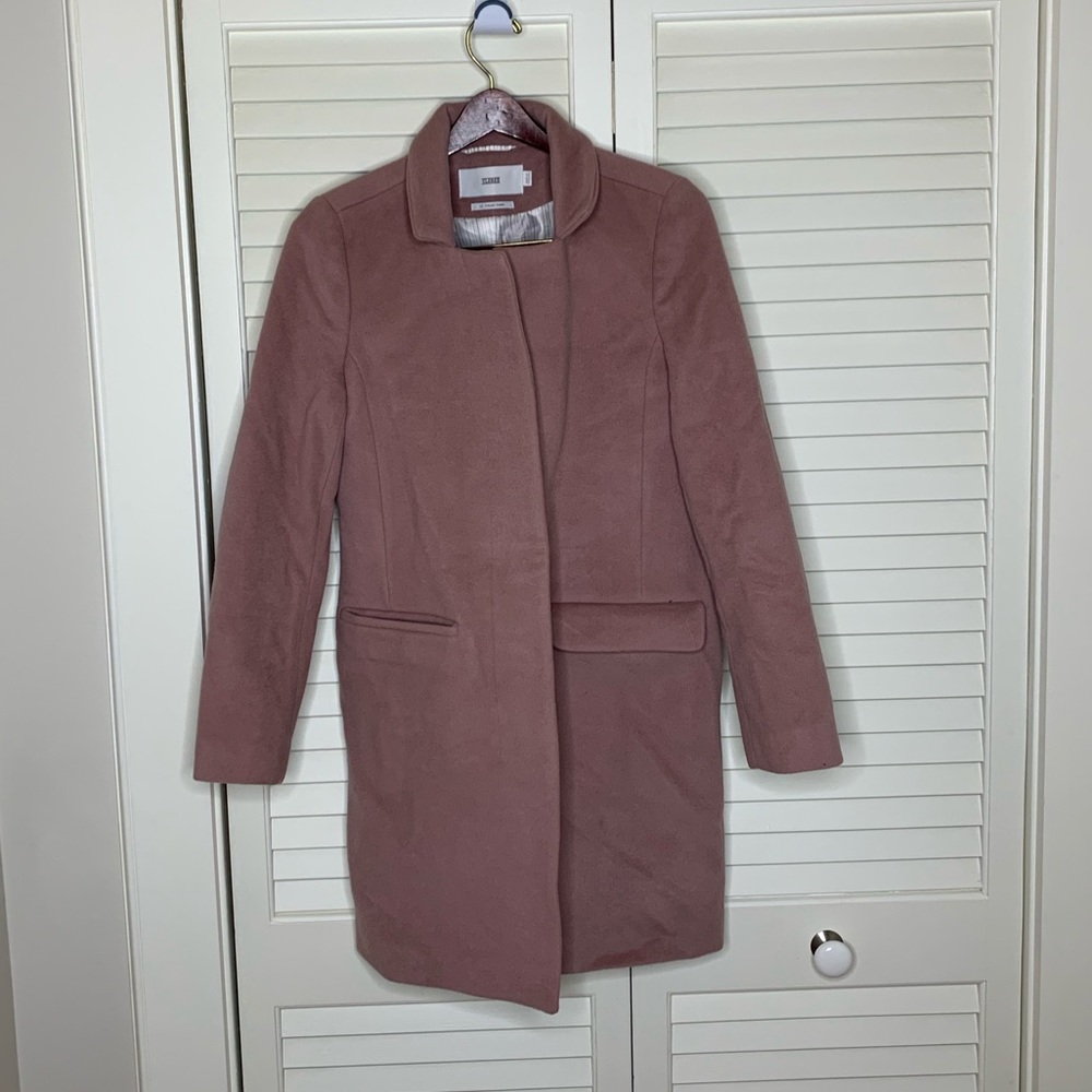 Pink pea coat